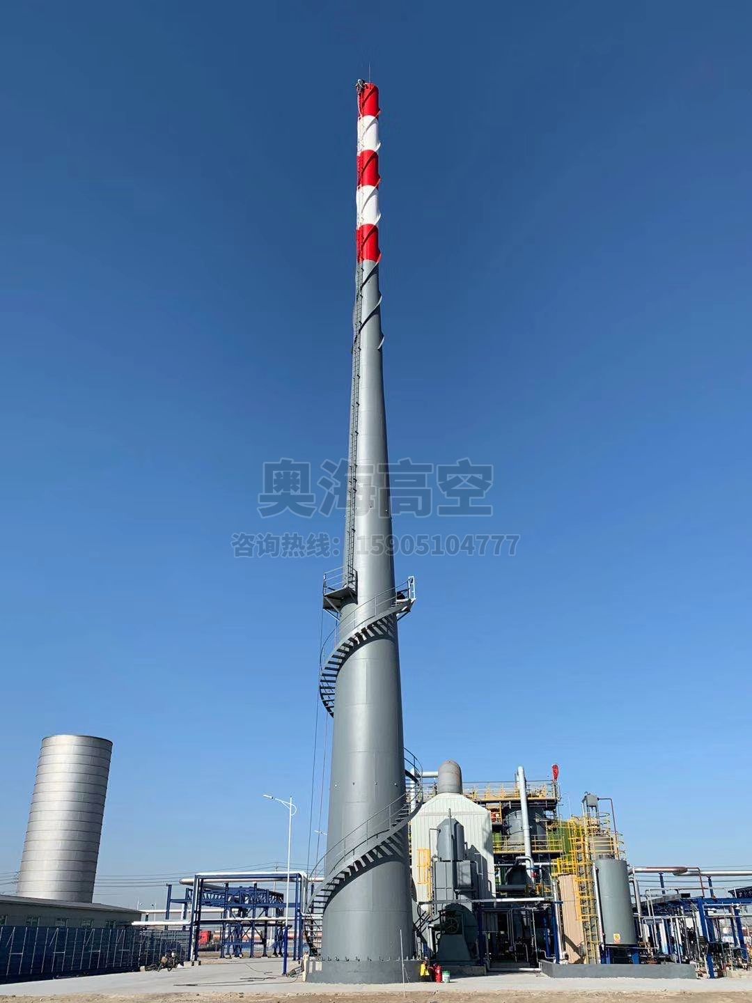 60米鋼煙囪安裝